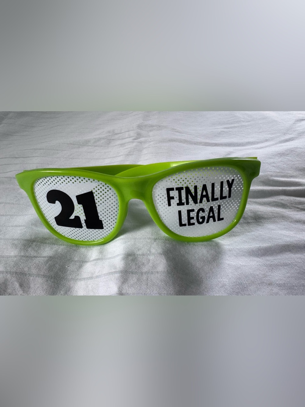 Lime Green Finally Legal Party Favor Sunglasses